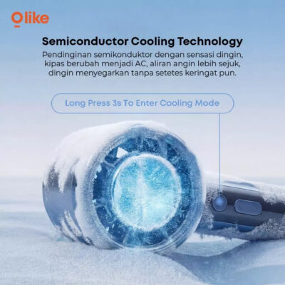 Olike Turbo MIni Fan PF6S Cooling Technology KIpas Angin Mini Portable Kipas Angin Digital Display Adjustable thumbnail 4