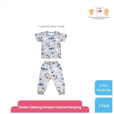 LIBBY Setelan Piyama Panjang Anak Laki Laki Perempuan Motif Unisex (1 stel) WOW Vibes Series thumbnail 4