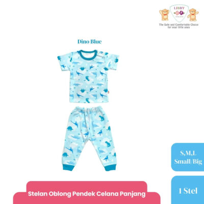 LIBBY Setelan Piyama Panjang Anak Laki Laki Perempuan Motif Unisex (1 stel) WOW Vibes Series thumbnail 5