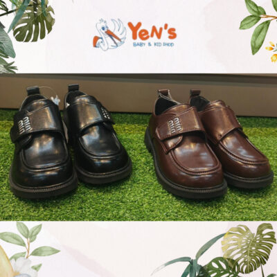 Sepatu Pantofel Anak Formal & Casual - Bahan Kulit Sintetis Premium Anti Slip