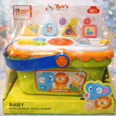 Simsom Baby - Mainan Shape Sorter, Baby Intelligence Match Basket, Mainan Motorik Anak