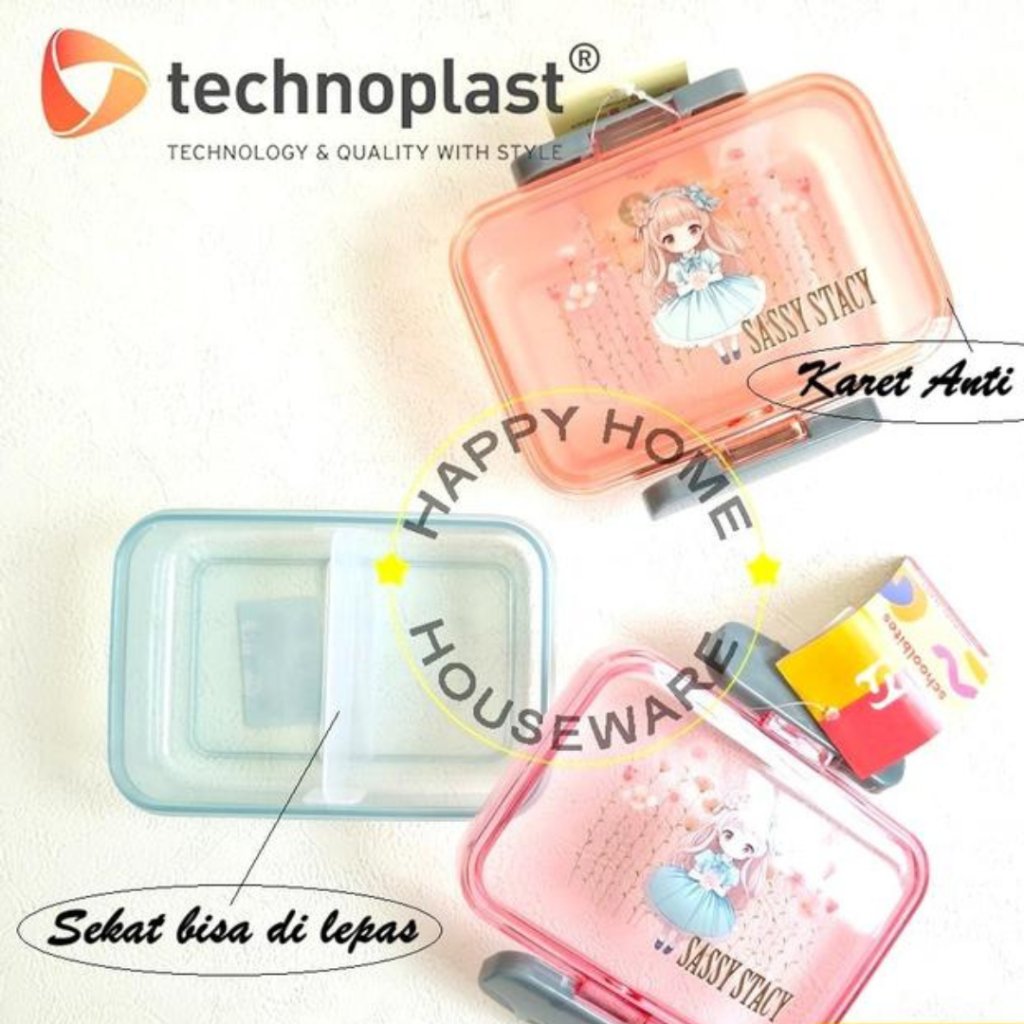 TECHNOPLAST Sassy Stacy/T-rex Series Lunch Box 450ml