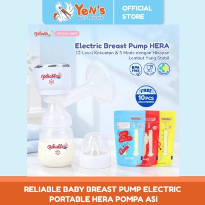 RELIABLE Baby Breast Pump Electric Portable Hera Pompa ASI BPA FREE