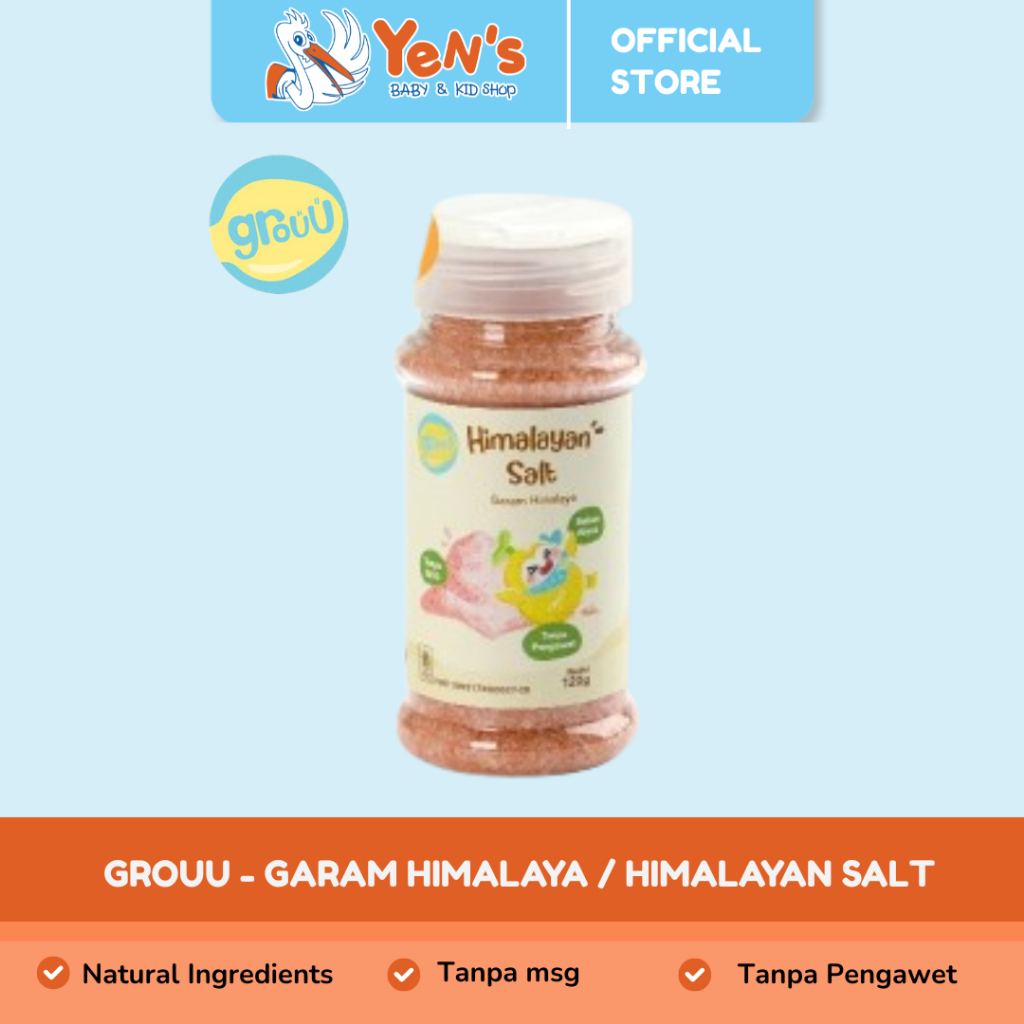 Grouu - Garam Himalaya / Himalayan Salt / Bumbu Masak MPASI - NO MSG - Tanpa Pengawet