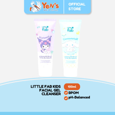 Little Fab Kids - Facial Gel Cleanser 100ml | Limited Edition Kuromi & Cinnamoroll pH-Balanced