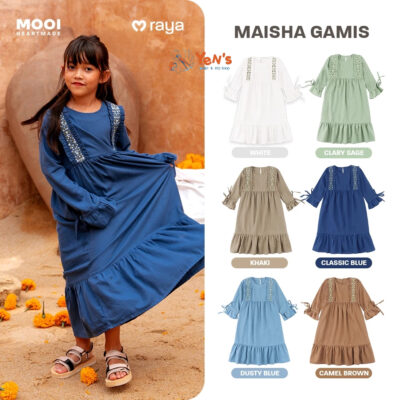 Mooi Dress Anak Gamis Anak Perempuan Raya Collection Maisha Gamis SNI ( 1 PCS )