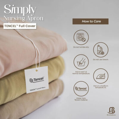 Apron Menyusui | Nursing Cover | Boonaboo Simply Nursing Apron Tencel Full Cover thumbnail 5