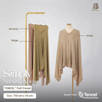 Apron Menyusui | Nursing Cover | Boonaboo Simply Nursing Apron Tencel Full Cover thumbnail 6