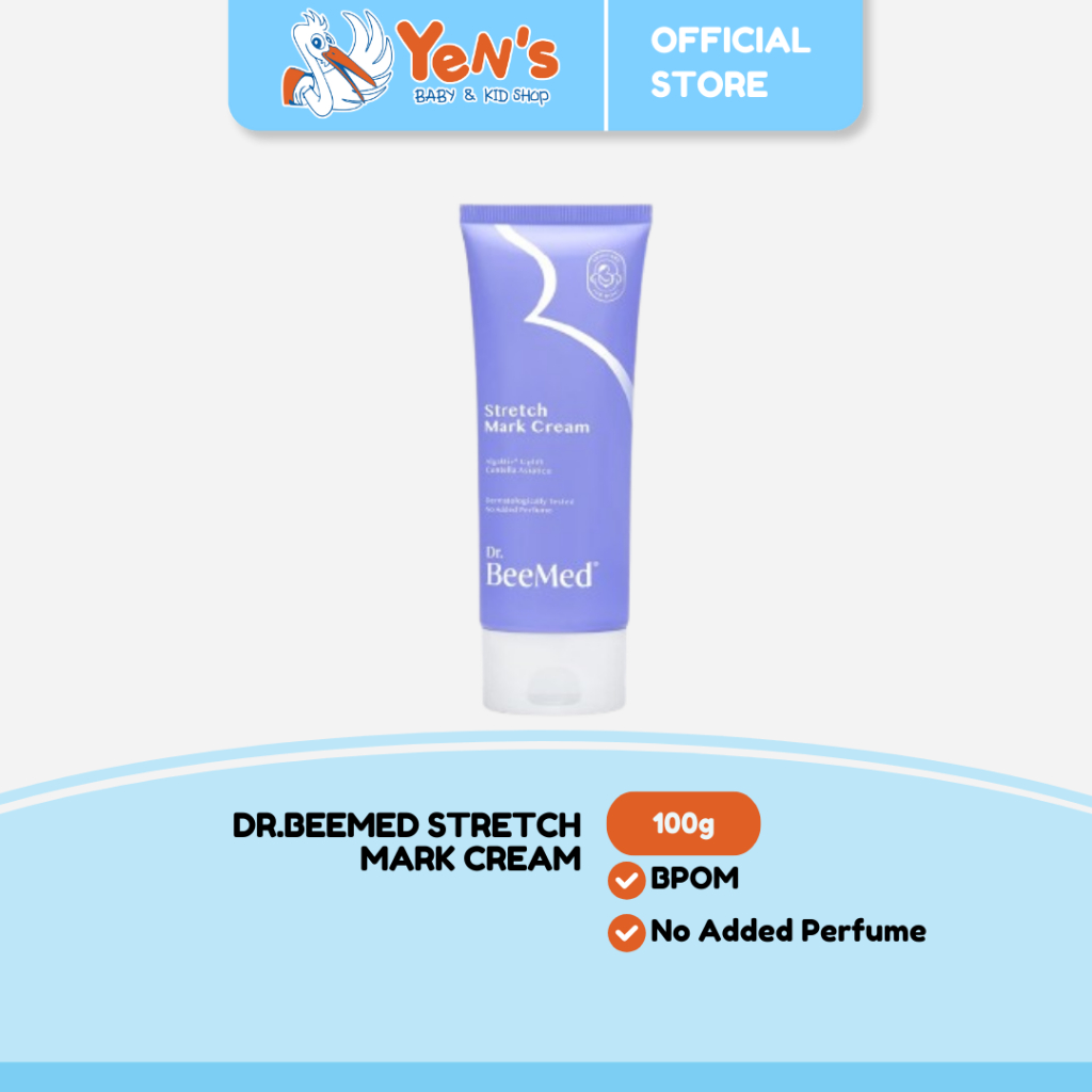 Dr.BeeMed Stretch Mark Cream 100g - Krim Menyamarkan Stretch Mark Ibu Hamil & Menyusui [BPOM]