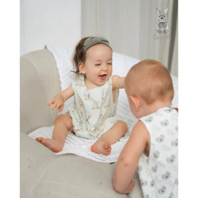 Carrol n Barrol Overall Pocket Jumper Daily Wear Bear n Friends Collections - Jumper Bayi Katun thumbnail 3