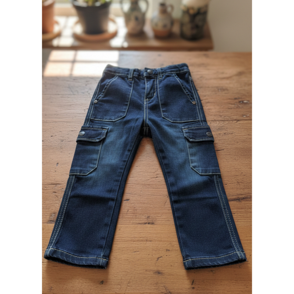 Celana Jeans Cargo Anak Laki-Laki - Desain Modern Nyaman & Stylish