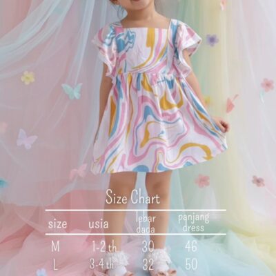 Loli Jolly Dress Anak Valerie Dress Bunga Gaun Anak Perempuan 1 - 4 tahun