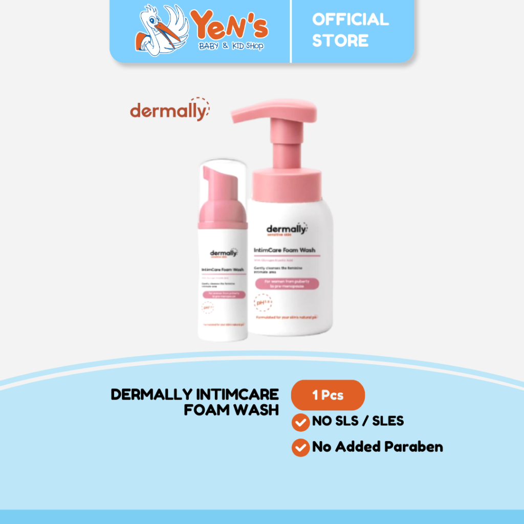 Dermally IntimCare Foam Wash 50ml / 200ml - Pembersih kewanitaan pH 3.8