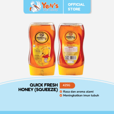 Quick Fresh Honey / Madu Asli 425G (Squeeze) Disney - Rasa dan aroma alami