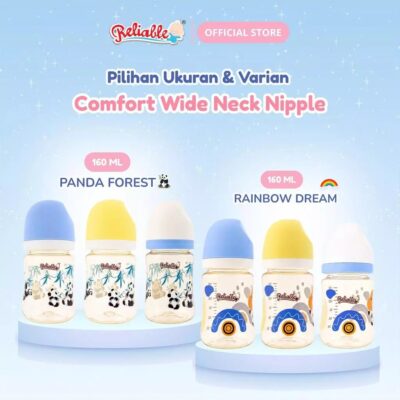 Reliable Botol PPSU 160ml / 240ml Bayi Anti Kolik Wide Neck BPA Free - Tahan panas hingga 180C thumbnail 2