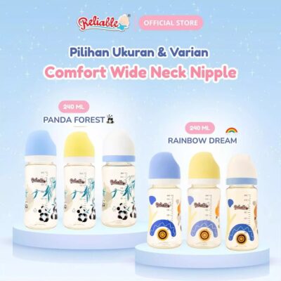 Reliable Botol PPSU 160ml / 240ml Bayi Anti Kolik Wide Neck BPA Free - Tahan panas hingga 180C thumbnail 3
