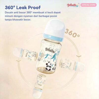 Reliable Botol PPSU 160ml / 240ml Bayi Anti Kolik Wide Neck BPA Free - Tahan panas hingga 180C thumbnail 7