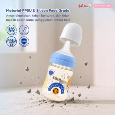 Reliable Botol PPSU 160ml / 240ml Bayi Anti Kolik Wide Neck BPA Free - Tahan panas hingga 180C thumbnail 9