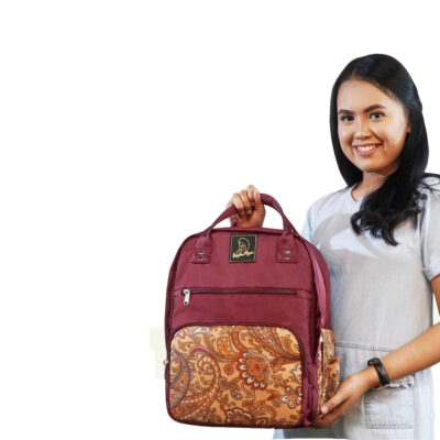 Supermom Tas Besar Ibu Diapers Bag Tas Bayi+Tempat Botol Susu M.Batik TMB0001- Tas Perlengkapan bayi thumbnail 3