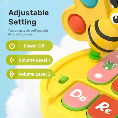 Sakumini Mainan Edukasi Piano 4 Mode Musik Lampu Musical Light Up Anak Bayi ( 1 PCS ) thumbnail 6
