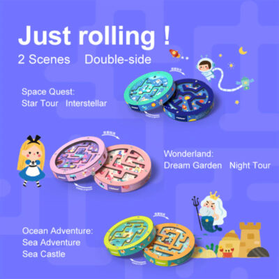Mideer - Double-Sided Ball Maze | Mainan Edukasi Anak 3+ Tahun SNI thumbnail 4