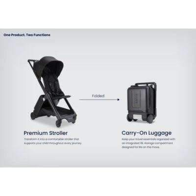 Ternx Carry On Luggage Stroller (Koper & Stroller 2-in-1 Premium untuk Traveling) Kanopi UPF 50+ thumbnail 4