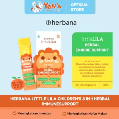 Herbana Little Lila Children's 3in1 Herbal Immunesupport Suplemen Herbal Meningkatkan Imunitas Anak