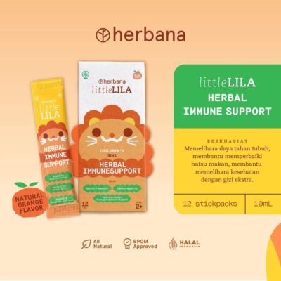 Herbana Little Lila Children's 3in1 Herbal Immunesupport Suplemen Herbal Meningkatkan Imunitas Anak thumbnail 2
