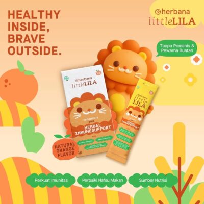Herbana Little Lila Children's 3in1 Herbal Immunesupport Suplemen Herbal Meningkatkan Imunitas Anak thumbnail 3
