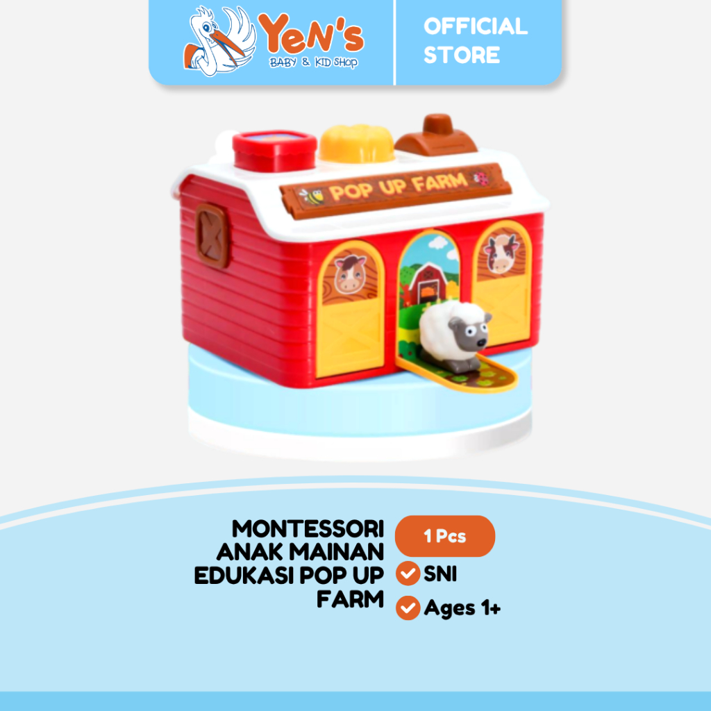 Five Star Mainan Anak Montessori - Mainan Edukasi Pop Up Farm