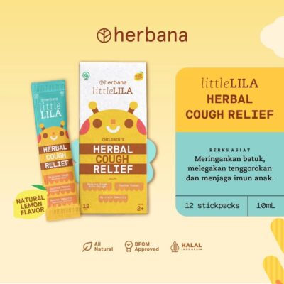 Herbana Little Lila Children's Herbal Cough Relief Meredakan Batuk, Melegakan Tenggorokan, Memelihara Imunitas Anak Halal thumbnail 2