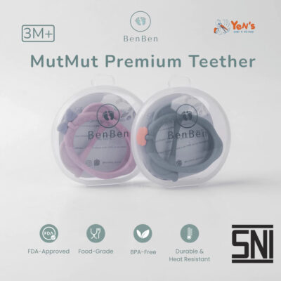 BenBen Mutmut Premium Teether Free Teether Case - BPA Free & FDA Approved