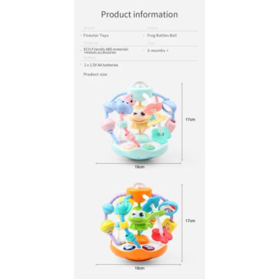 Five Star Frog Rattles Ball - Learning Activity Toys ( 1 Pcs ) thumbnail 4