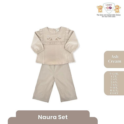 LIBBY Naura Set - Setelan Baju Tunik Muslim Anak Perempuan Set Baju Muslim ( 1 STEL ) thumbnail 4