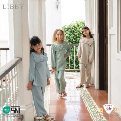 LIBBY Naura Set - Setelan Baju Tunik Muslim Anak Perempuan Set Baju Muslim ( 1 STEL ) thumbnail 6