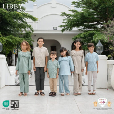 LIBBY Naura Set - Setelan Baju Tunik Muslim Anak Perempuan Set Baju Muslim ( 1 STEL ) thumbnail 8