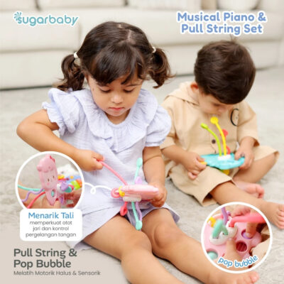 Sugarbaby Music Car / Musical Piano Car - Mainan Montessori Musik Bayi Karakter Edukasi Suara SNI thumbnail 3