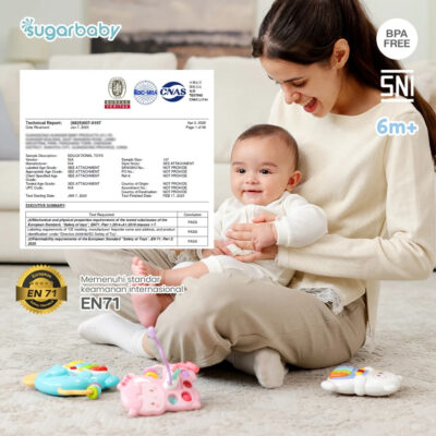 Sugarbaby Music Car / Musical Piano Car - Mainan Montessori Musik Bayi Karakter Edukasi Suara SNI thumbnail 6