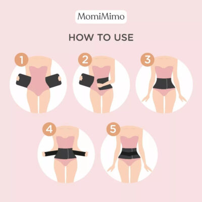MomiMimo Postpartum Corset - Korset Multifungsi untuk Ibu&Perempuan Aktif Variasi Grey&Black 1 pcs thumbnail 4