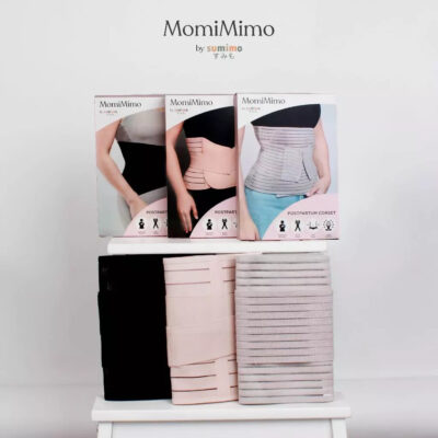 MomiMimo Postpartum Corset - Korset Multifungsi untuk Ibu&Perempuan Aktif Variasi Grey&Black 1 pcs thumbnail 5