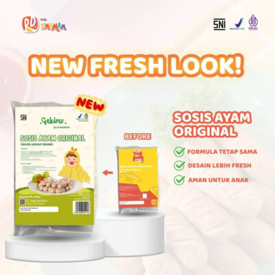 Radaza D'MAMAM Chicken Sausage 250g Sosis Ayam No MSG Cemilan Lauk Praktis Anak MPASI BPOM HALAL thumbnail 2