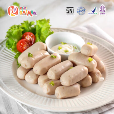 Radaza D'MAMAM Chicken Sausage 250g Sosis Ayam No MSG Cemilan Lauk Praktis Anak MPASI BPOM HALAL thumbnail 4