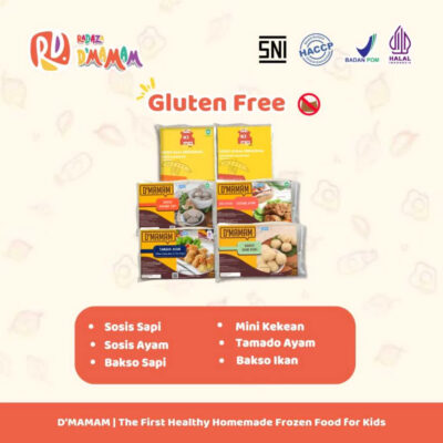 Radaza D'MAMAM Chicken Sausage 250g Sosis Ayam No MSG Cemilan Lauk Praktis Anak MPASI BPOM HALAL thumbnail 7