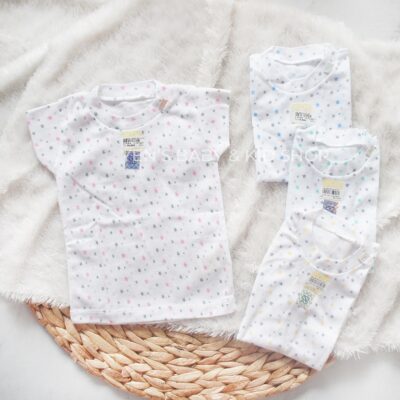 NARY Oblong Tangan Pendek Putih Motif Bintang