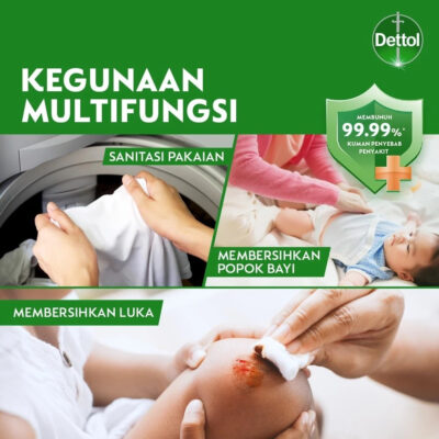 Dettol Antiseptik Liquid 245ml / Cairan Anti Bakteri Pembunuh Kuman thumbnail 4