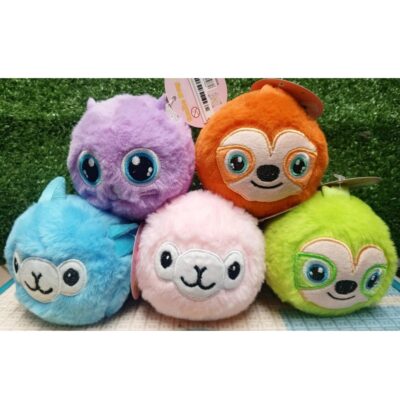 Mainan Bola Bulu Membal Bouncy Ball Plush Karakter Lucu / Bola Pantul Karakter Bulu Halus thumbnail 5