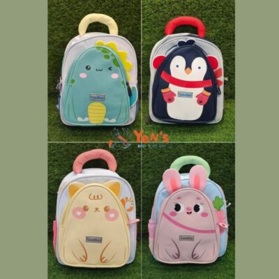 Tas Ransel Sekolah Anak TK PAUD Karakter Hewan Lucu / Backpack Anak Love Bobi 3D