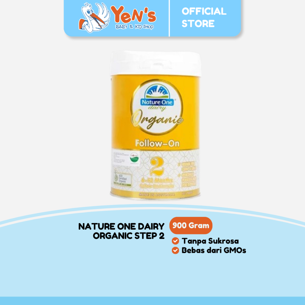 Nature One Dairy Organic Step 2 - Susu Formula Organik 900 Gram Halal
