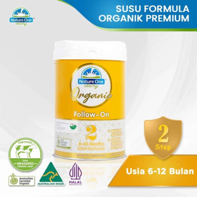 Nature One Dairy Organic Step 2 - Susu Formula Organik 900 Gram Halal thumbnail 2