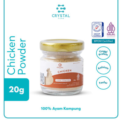 Crystal of the Sea - Crystal Farm Chicken Powder 20GR/80GR - Kaldu Ayam Kampung Bubuk - Kaldu MPASI NON MSG thumbnail 2